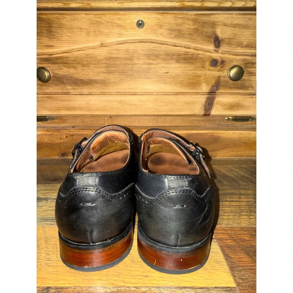 Florsheim SORRENTO Black Leather Single Monk Strap Dress Shoes 14293-001 Size 8M